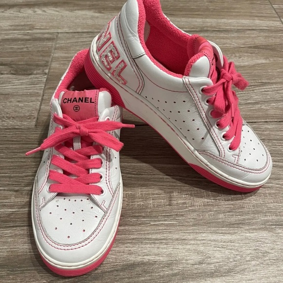 CHANEL Shoes - ❤️❤️SOLD❤️❤️Chanel Pink Snickers